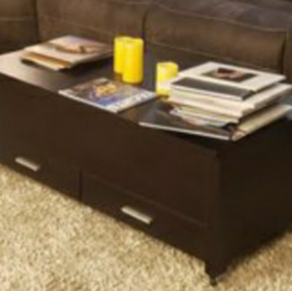 Brown coffee table